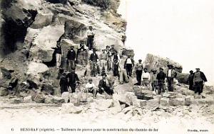 2871- Beni-Saf - Construction Chemin de Fer - Tailleurs de Pierre - 1913
